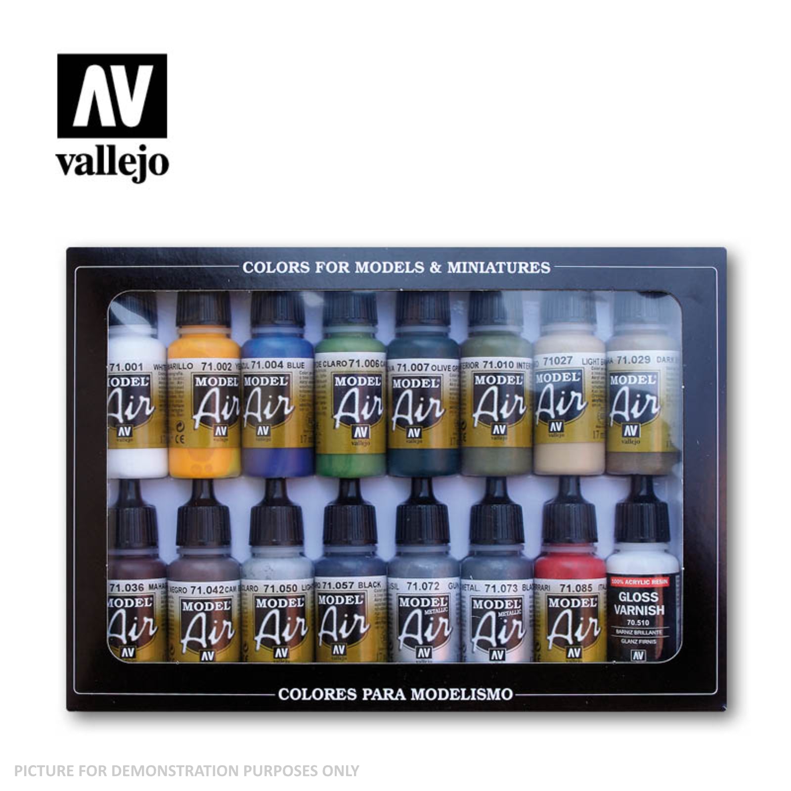 Vallejo Model Air - Building Set 16 Colour Set
